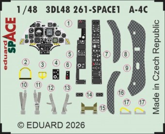 Eduard 3DL48261 A-4C SPACE for Hobby Boss 1:48