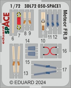 Eduard 3DL72050 Meteor FR.9 SPACE AIRFIX 1:72