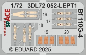 Eduard 3DL72052 Bf 110G-4 SPACE EDUARD 1:72