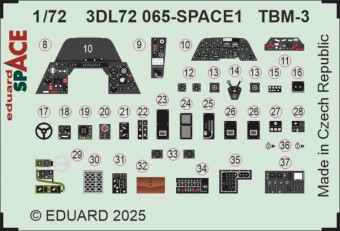 Eduard 3DL72065 TBM-3 SPACE HOBBY BOSS 1:48