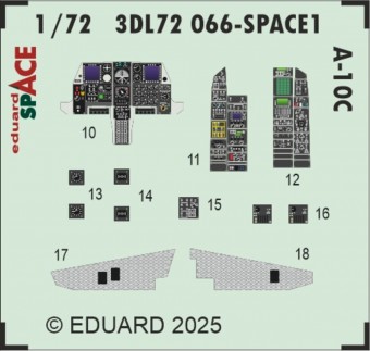 Eduard 3DL72066 A-10C SPACE EDUARD 1:72