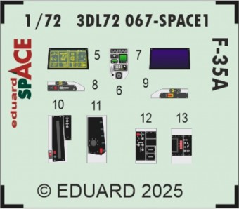 Eduard 3DL72067 F-35A SPACE EDUARD 1:72