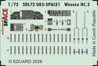 Eduard 3DL72083 Wessex HC.2 SPACE for Airfix 1:72