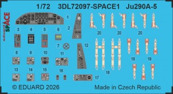 Eduard Accessories 3DL72097 Ju 290A-5 SPACE for Revell 1:72