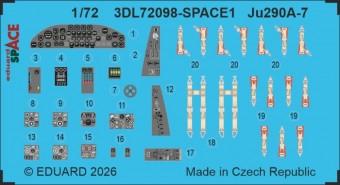 Eduard Accessories 3DL72098 Ju 290A-7 SPACE for Revell 1:72