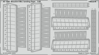 Eduard 481095 Beaufort Mk.I landing flaps for ICM 1:48