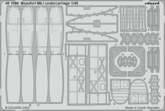 Eduard 481096 Beaufort Mk.I undercarriage for ICM 1:48