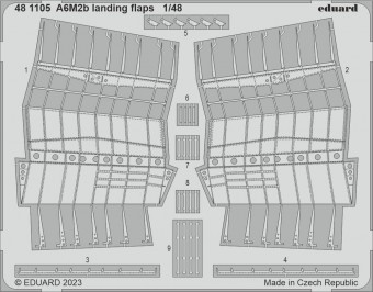 Eduard 481105 A6M2b landing flaps ACADEMY 1:48