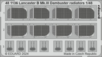 Eduard 481136 Lancaster B Mk.III Dambuster radiators HKM 1:48