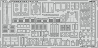 Eduard 481147 B-17F undercarriage & exterior 1:48