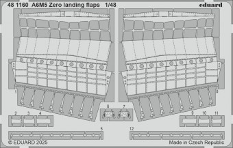 Eduard 481160 A6M5 Zero landing flaps FINE MOLDS 1:48