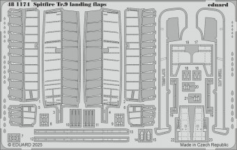 Eduard 481174 Spitfire Tr.9 landing flaps AIRFIX 1:48