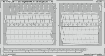 Eduard 481176 Beaufighter Mk.VI landing flaps for Revell 1:48
