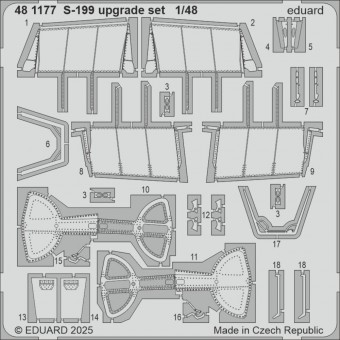 Eduard 481177 S-199 upgrade set for Eduard 1:48