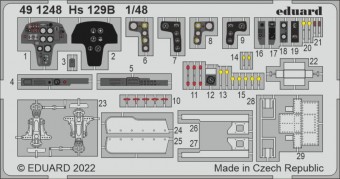 Eduard 491248 Hs 129B for HOBBY 2000/HASEGAWA 1:48
