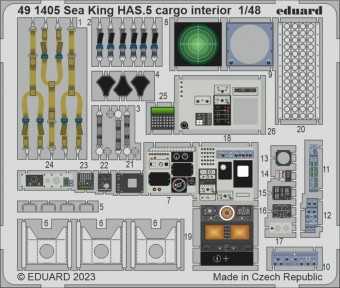 Easy Model Eduard 491405 Sea King HAS.5 cargo interior 1/48