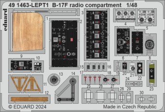 Eduard 491460 B-17F cockpit 1:48