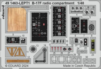 Eduard 491463 B-17F radio compartment 1:48