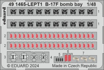 Eduard 491465 B-17F bomb bay 1:48