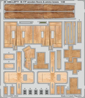 Eduard 491466 B-17F wooden floors & ammo boxes 1:48