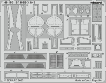 Eduard 491501 Bf 109E-3 HOBBY BOSS 1:48