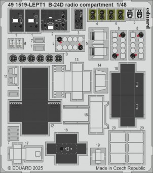 Eduard 491519 B-24D radio compartment HOBBY BOSS 1:48