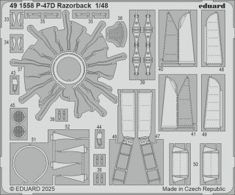 Eduard 491558 P-47D Razorback for Miniart 1:48