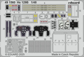 Eduard 491560 Hs 129B for Takom 1:48
