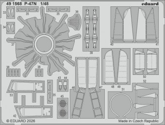 Eduard 491568 P-47N for Miniart 1:48