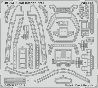 Eduard 49993 F-35B interior for Kitty Hawk 1:48