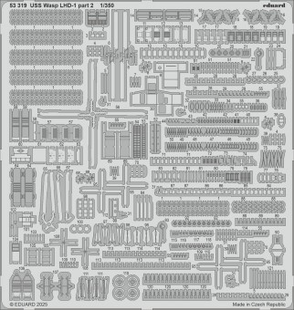 Eduard 53319 USS Wasp LHD-1 part 2 TRUMPETER 1:350