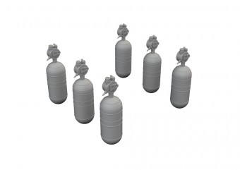 Eduard 632200 WWII USAAF oxygen cylinder A-6 PRINT 1:32