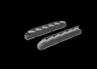 Eduard 632207 Bf 109K-4 exhaust stacks PRINT for Kotare 1:32