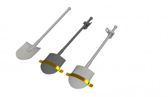 Eduard Accessories 635050 WWII German shovels PRINT 1:48