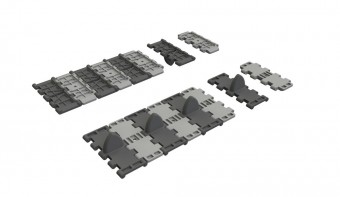 Eduard Accessories 635063 T-34 V pattern tracks PRINT for Tamiya 1:35