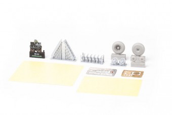 Eduard 644300 P-40E w/ fishtail exhaust stacks Lookplus EDUARD 1:48