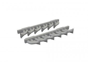 Eduard 6481049 P-39 exhaust stacks fishtail PRINT 1:48
