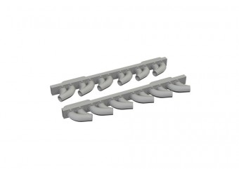 Eduard 6481050 P-39 exhaust stacks rounded PRINT 1:48