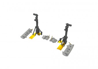 Eduard 6481074 P-40E undercarriage legs PRINT EDUARD 1:48