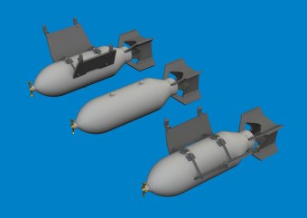 Eduard 6481079 P-40 500lb M64 US bombs EDUARD 1:48