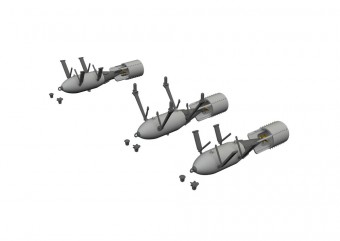Eduard 6481082 P-40 250lb MC British bombs PRINT EDUARD 1:48