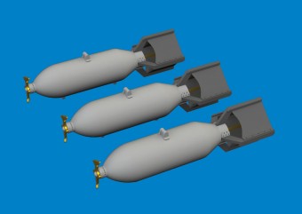 Eduard 6481083 P-40 100lb M30 US bombs PRINT EDUARD 1:48