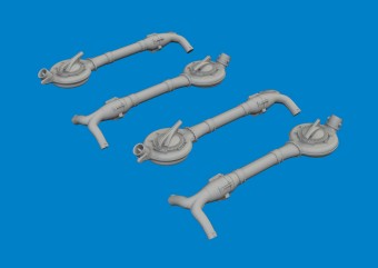 Eduard 6481112 B-24D turbochargers PRINT HOBBY BOSS 1:48