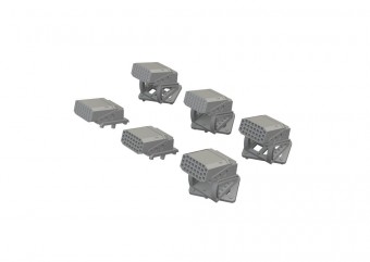 Eduard 6481119 UH-60 flare dispensers PRINT ICM 1:48