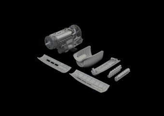 Eduard 6481130 P-40N engine PRINT EDUARD 1:48