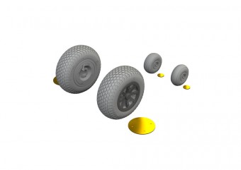 Eduard 6481135 P-40N wheels cross tread EDUARD 1:48