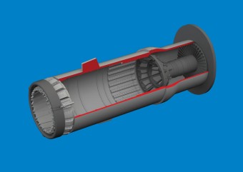 Eduard 6481149 MiG-21F exhaust nozzle PRINT for Eduard 1:48