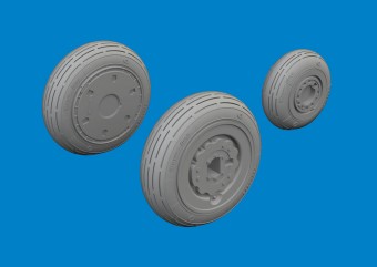 Eduard 6481151 MiG-21F wheels for Eduard 1:48