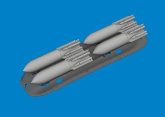 Eduard 6481152 S-199 4xETC 50 rack w/ bombs PRINT for Eduard 1:48