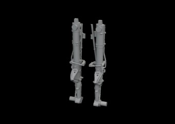 Eduard 6481157 P-47D undercarriage legs PRINT for Miniart 1:48
